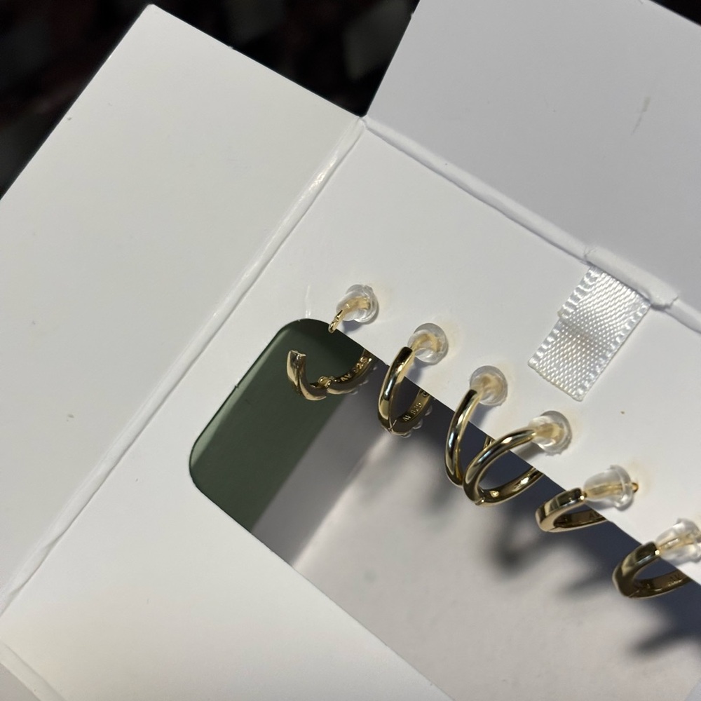 Petite Hoop Earrings - Picture 5 of 9